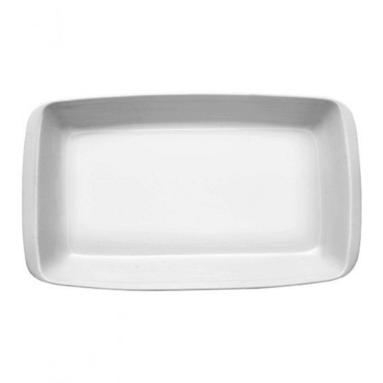 Forma 38,5cm Comprimento Por 21,5cm 2,3 Litros Refratário Funda Porcelana Germer